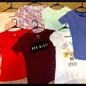👚Lot of 7 girls shirts 👚